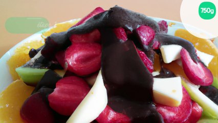 Salade de fruits au chocolat