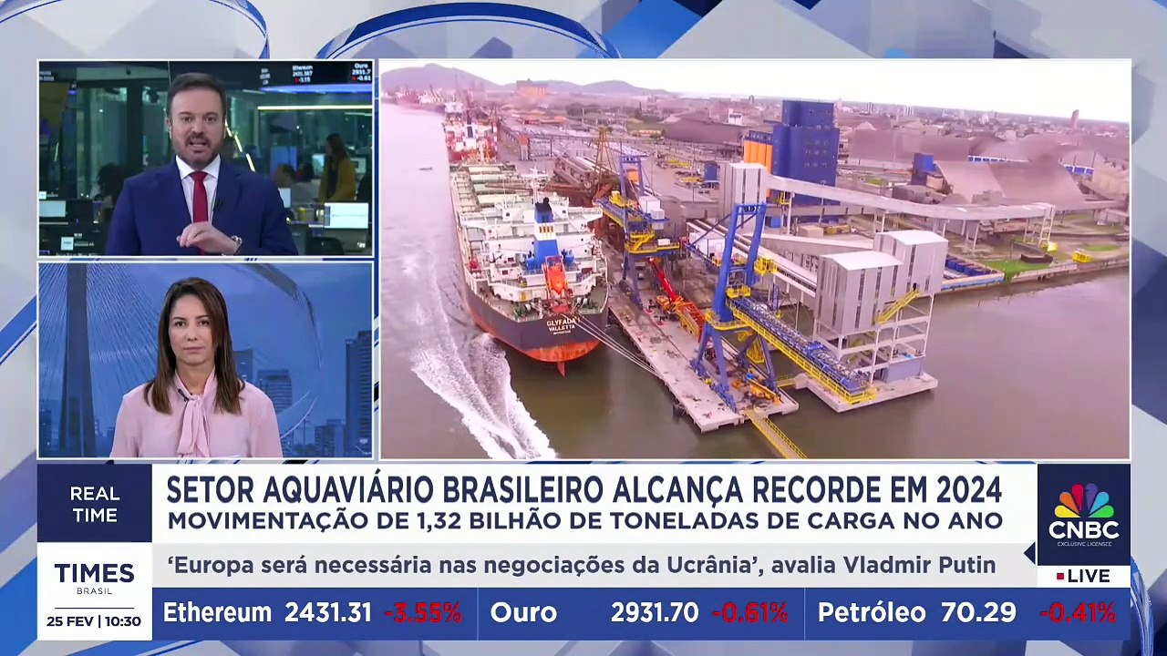 Setor aquaviário brasileiro bate recorde em 2024; diretora da ANTAQ comenta