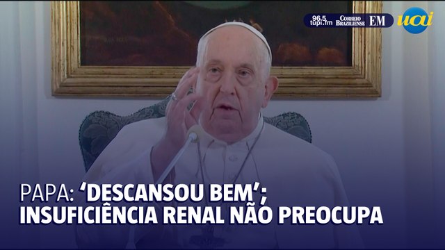 Papa Francisco ‘descansou bem’; insuficiência renal não é preocupante