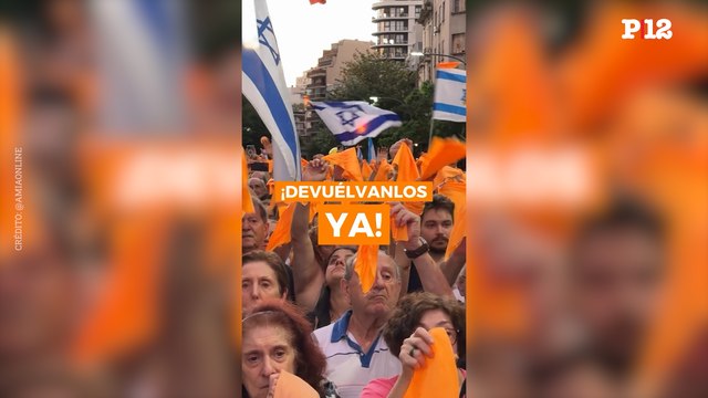 Devuélvanlos ya : Concentración en reclamo por los rehenes que retiene Hamas en Gaza