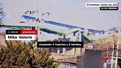 Accidente en Corea del Sur: Puente colapsa inesperadamente 🚧