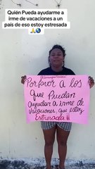 Pide ayuda para irse de vacaciones