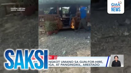 2 lalaking sangkot umano sa gun-for-hire, ilegal na droga, at pangingikil, arestado | Saksi