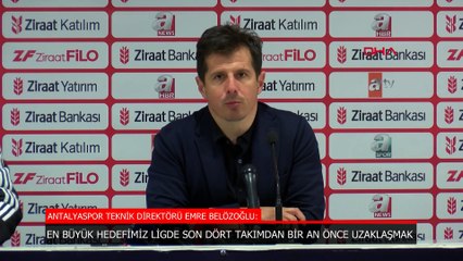 Antalyaspor'da Emre Belözoğlu: Hedefimiz ligde son sıralardan uzaklaşmak