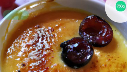 Crème brûlée aux mirabelles et bergamote