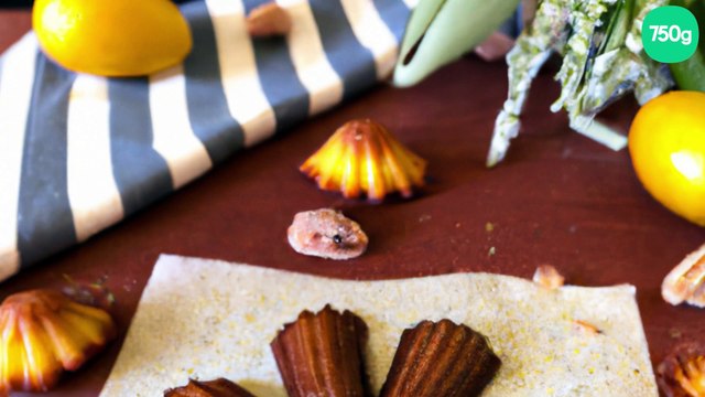 Madeleines au miel fleuri et cannelle