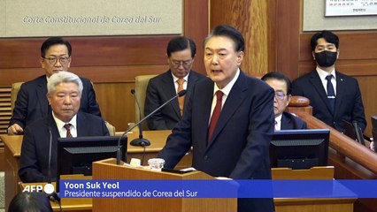 El suspendido presidente surcoreano se muestra desafiante en recta final del juicio político
