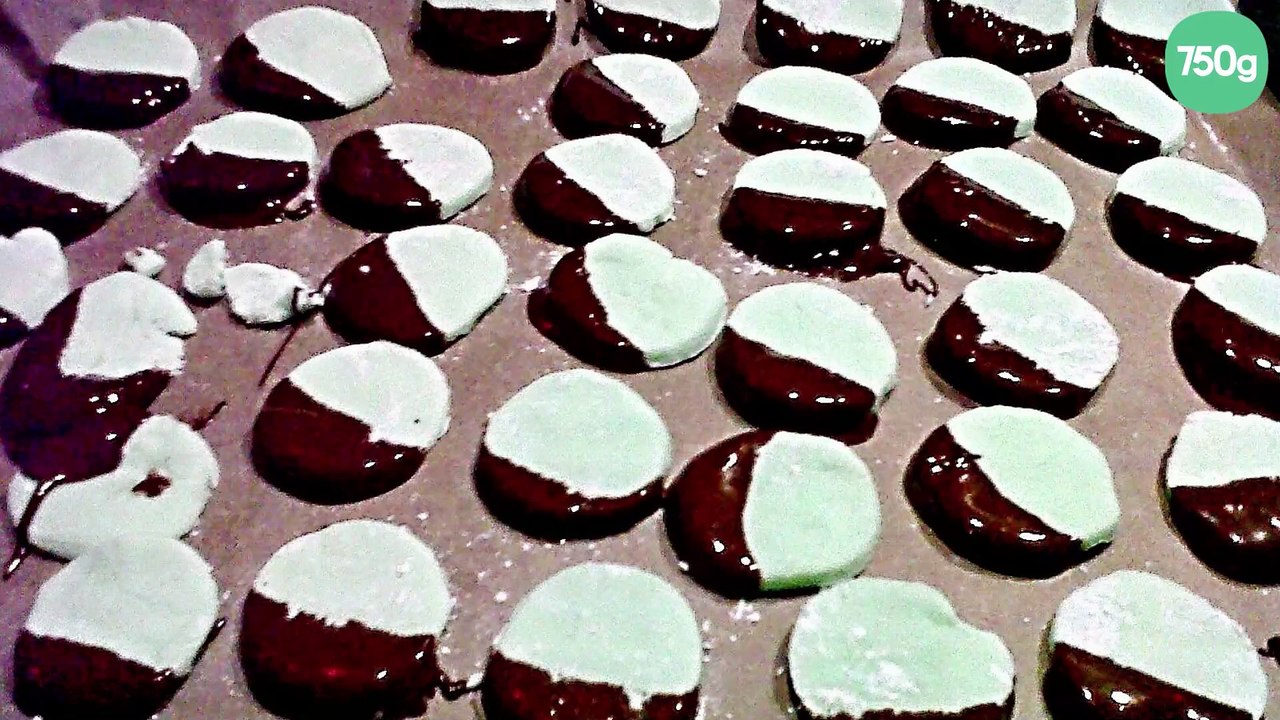 Palets menthe et chocolat