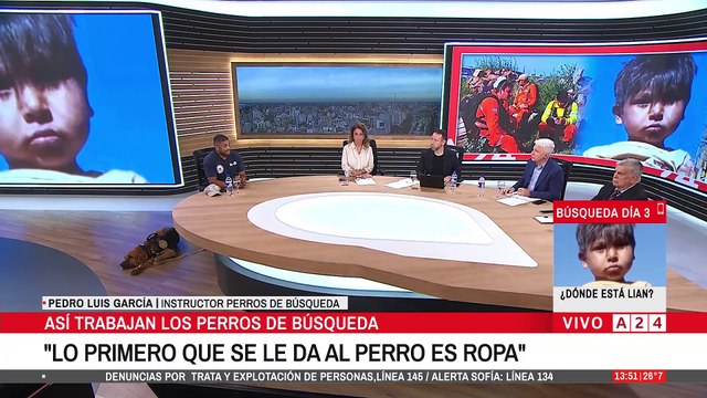 🔴CASO LIAN: ASÍ TRABAJAN LOS PERROS DE BÚSQUEDA