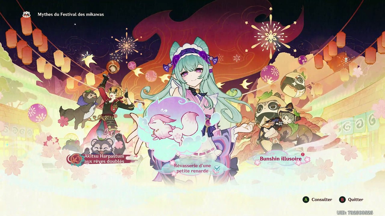 Genshin Impact Inazuma Comme piégés dans un rêve Mythes du festival des mikawas 1e nuit (4)