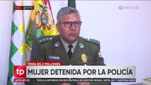 Informe, pasajera investigada