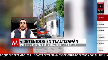 Agentes de seguridad son atacados a machetazos en Tlaltizapán, Morelos