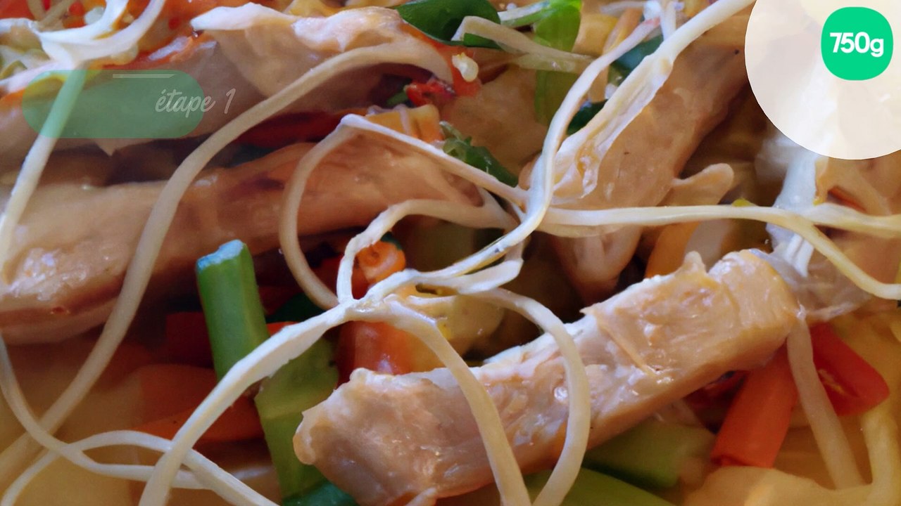 Nouilles sautées à la dinde et aux légumes