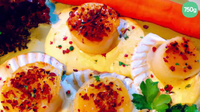 Coquille Saint-Jacques sauce mousseline aux senteurs de Pommeau