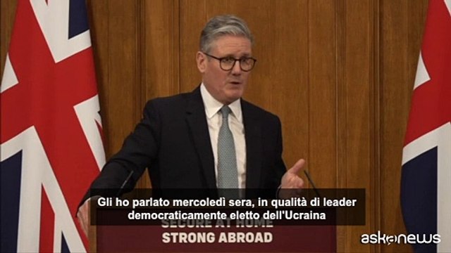 Ucraina, Starmer annuncia incontro con i leader a Londra nel weekend