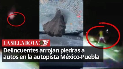 Arrojan piedras a vehículos en la autopista México-Puebla a la altura de La María