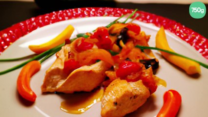 Poulet sauté au poivron et au gingembre