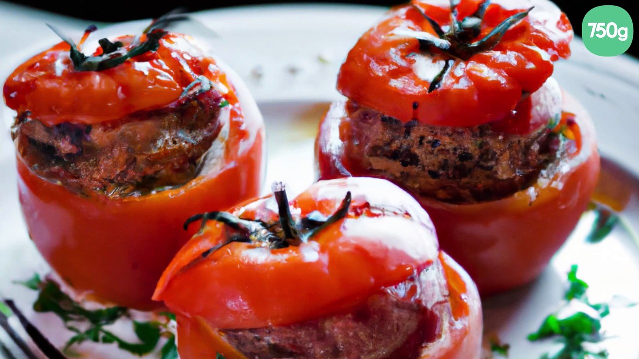 Tomates farcies aux trois viandes