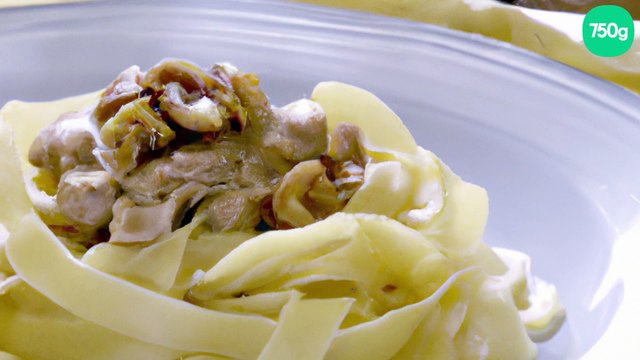 Délice de tagliatelle aux noix de saint Jacques