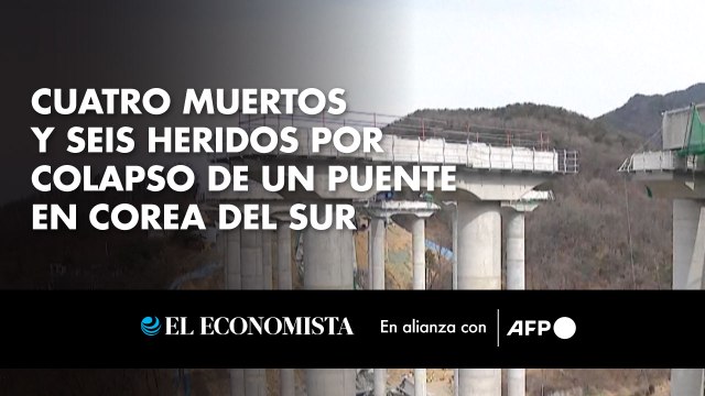 Cuatro muertos y seis heridos por colapso de un puente en Corea del Sur