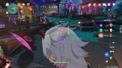 Genshin Impact Inazuma Comme embrassée par la rosée Mythes du festival des mikawas Après nuit