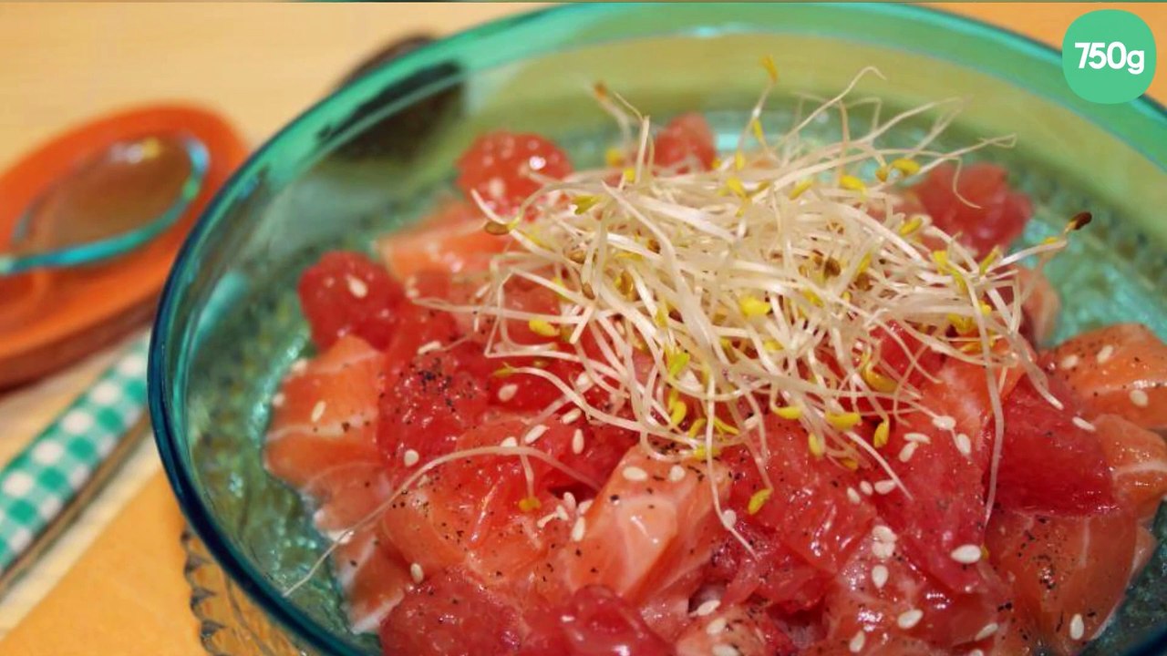 Tartare saumon et agrumes