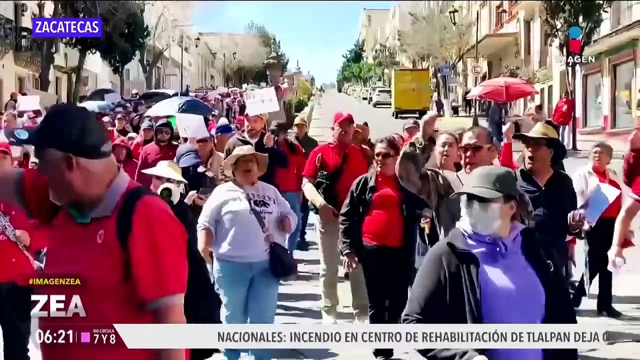 Maestros, estudiantes, campesinos y víctimas de violencia marchan en Zacatecas