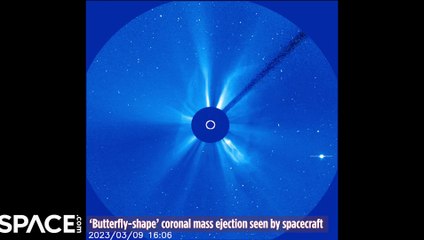 Butterfly-Shape' Coronal Mass Ejection Captured