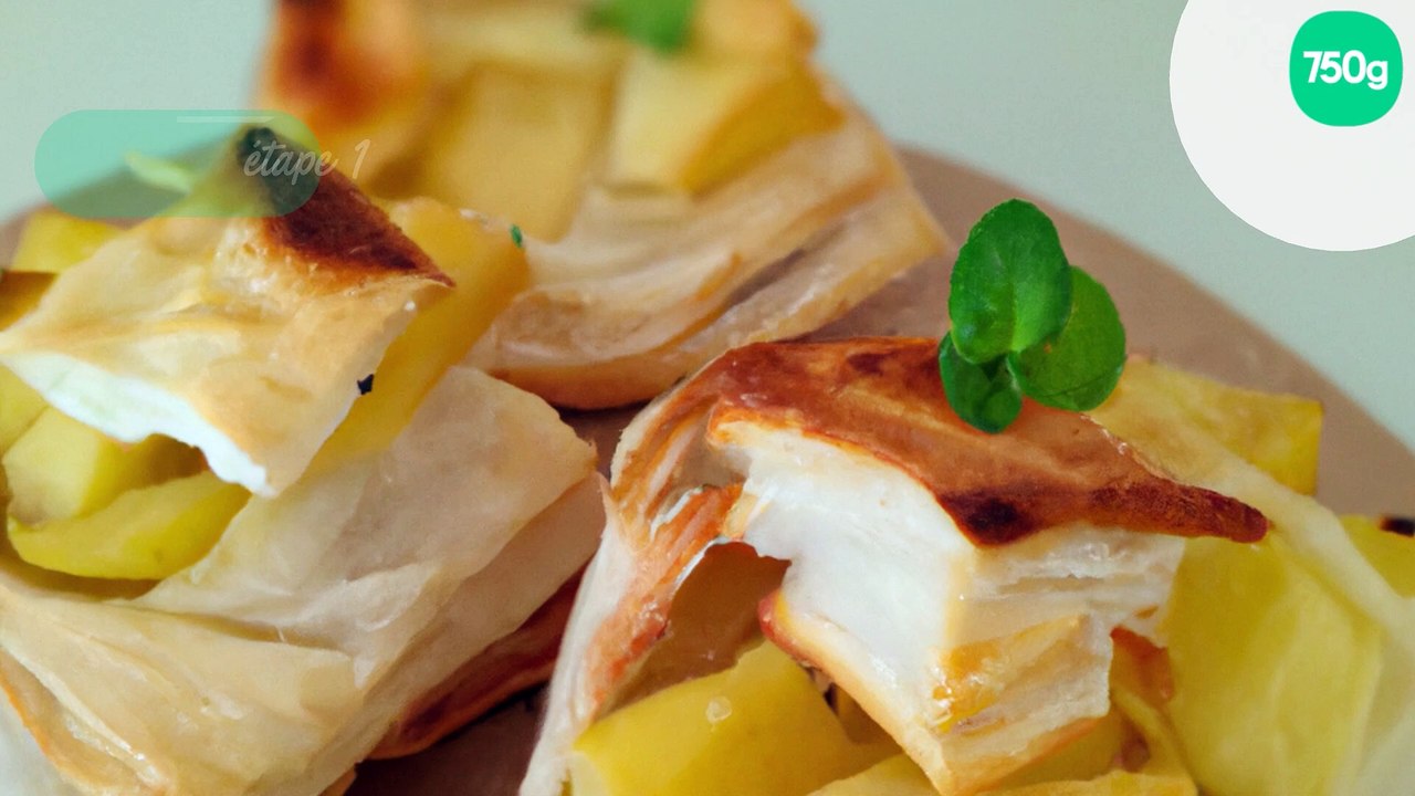Feuilletés pomme de terre - chèvre
