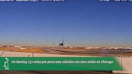 Un Boeing 737 evita por poco una colisión con otro avión en Chicago