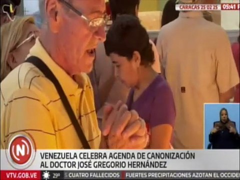 Caraqueños celebran canonización del doctor José Gregorio Hernández