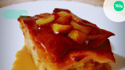 Gâteau à la danette au carambar et aux pommes
