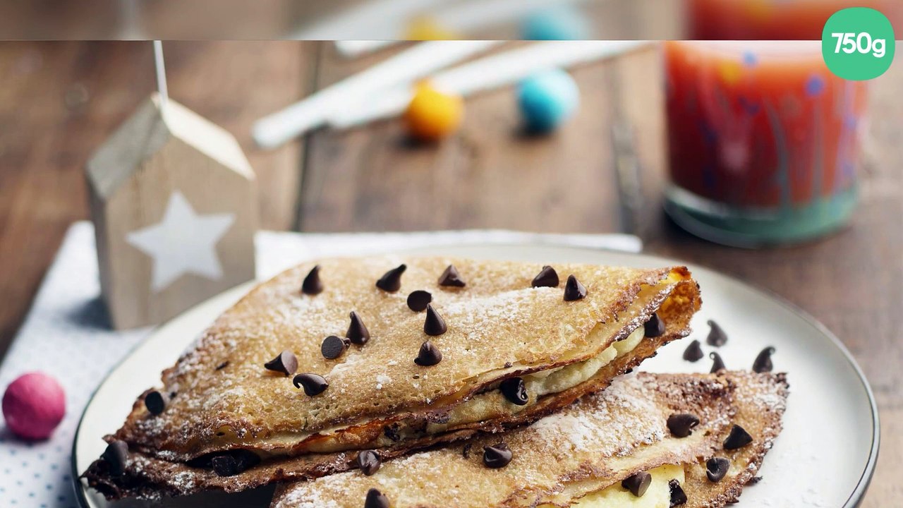 Crêpes soufflées aux pépites de chocolat