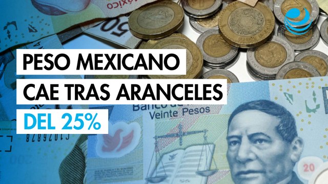 Peso mexicano cae ante preocupaciones sobre comercio