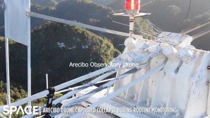 Arecibo Observatory Destruction Captured By Drone And Control Room