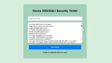 Hacxx XSS-SQLi Security Tester Demo