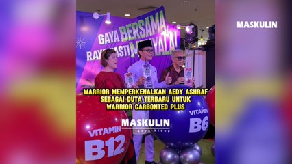 Warrior Perkenalkan Aedy Ashraf Sebagai Duta Warrior Carbonated Plus