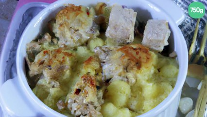 Crumble de poulet en mini-cocotte