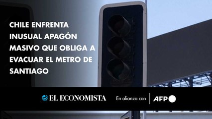 Chile enfrenta inusual apagón masivo que obliga a evacuar el metro de Santiago