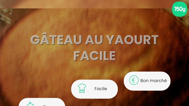 Gâteau au yaourt facile