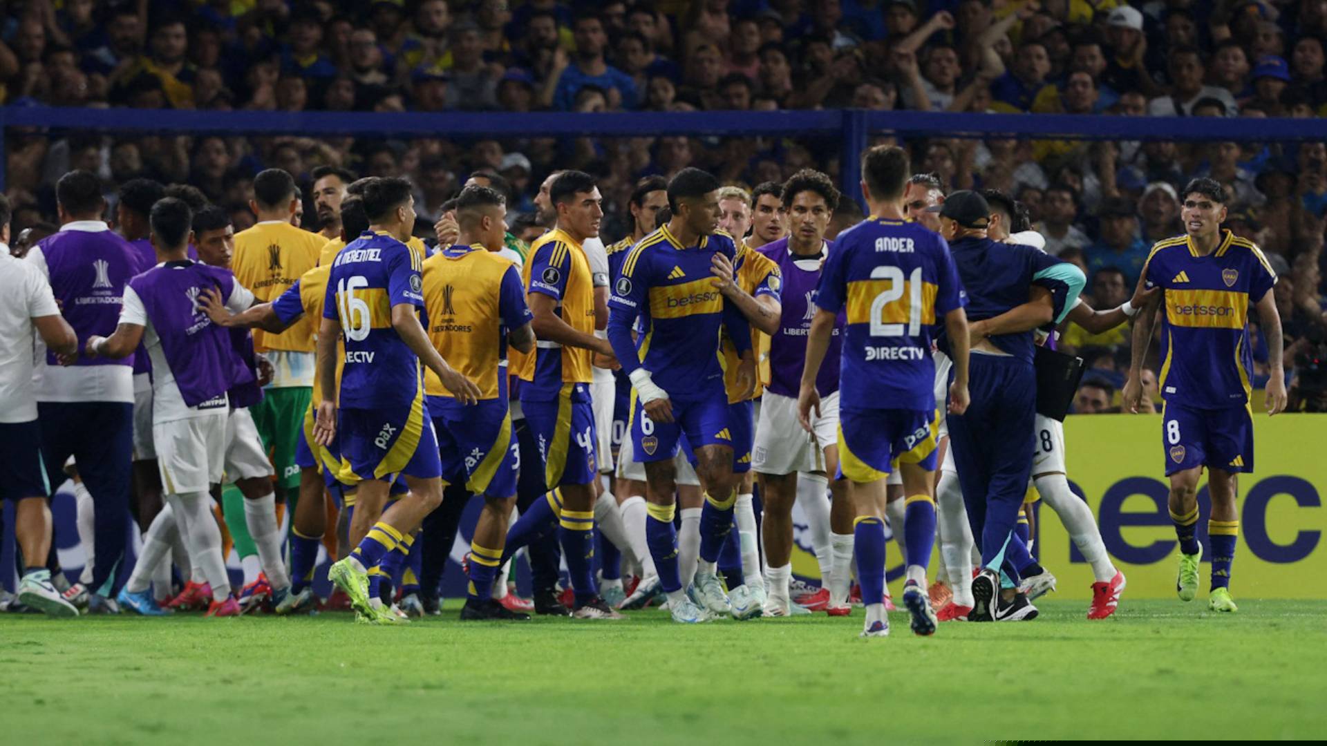 hl pelea bocajrs vs alianza limao
