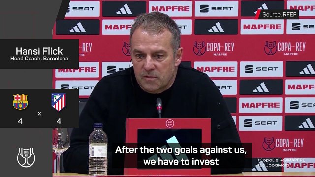 The fourth goal should not happen - Flick after Barca's Copa del Rey thriller