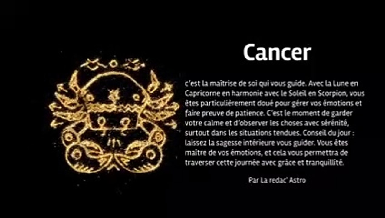 Horoscope quotidien du mercredi 06 novembre 2024