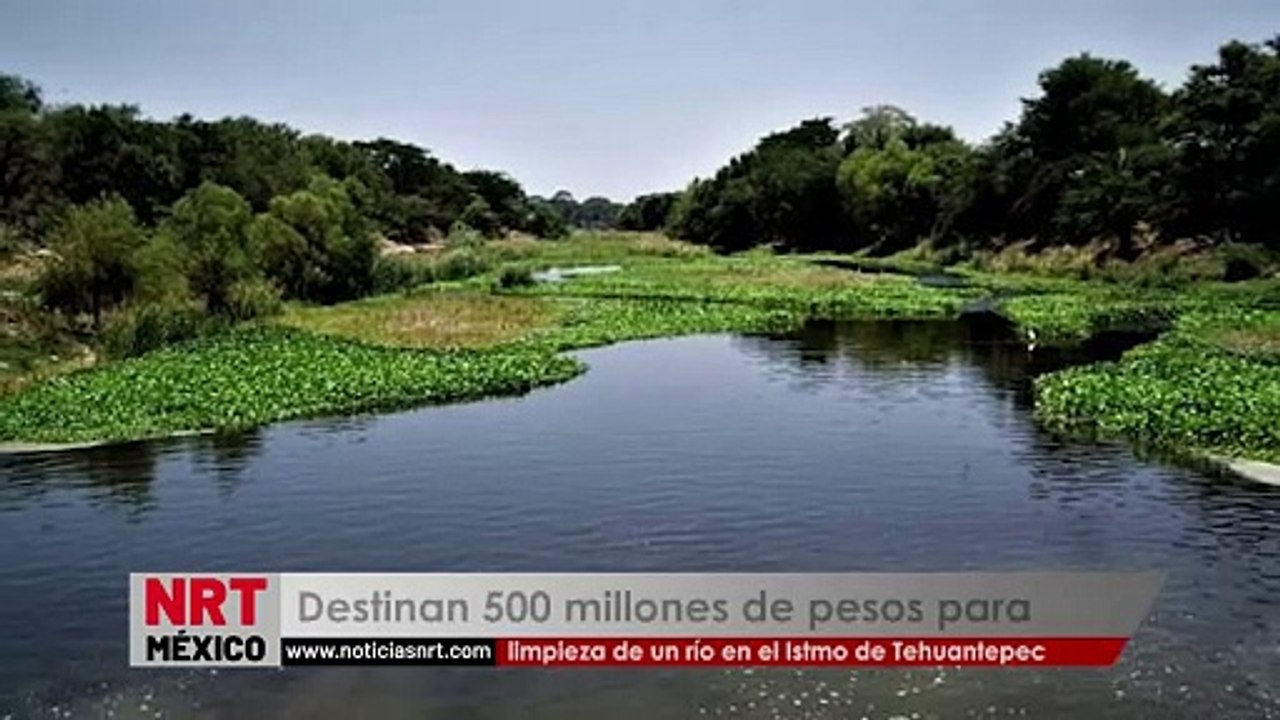 Destinan 500 millones de pesos para limpieza de un río en el Istmo de Tehuantepec