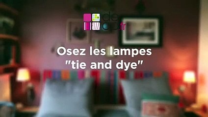 L'effet tie and dye s’empare des abat-jour