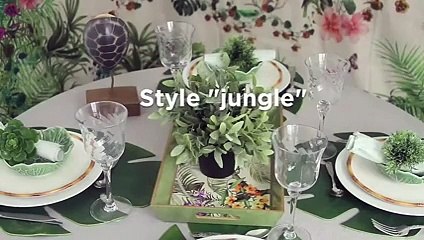 Leçon de style : une salle à manger dans un style jungle