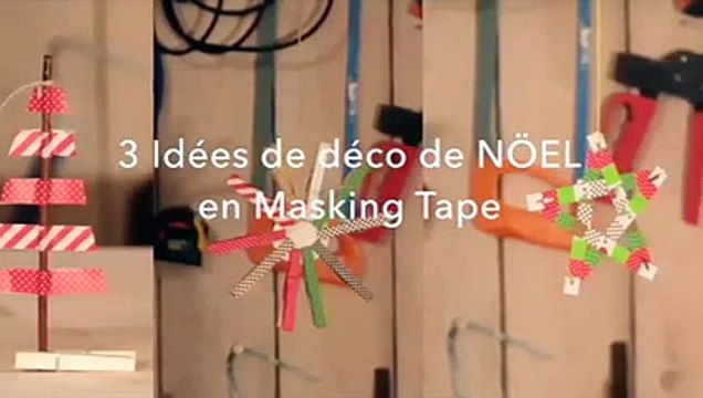 DIY : Idées de déco de sapin en masking tape – partie 2