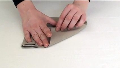 Pliage de serviette : le cornet (Tuto vidéo)