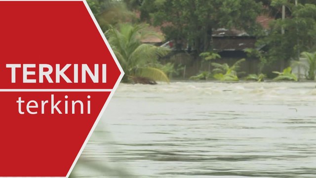 [TERKINI] Sungai Golok lepasi paras bahaya, kampung di Rantau Panjang dinaiki air