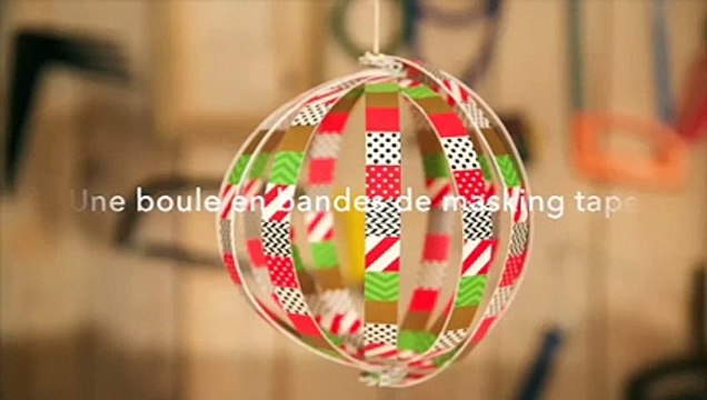 Idées de déco de sapin en masking tape – partie 1
